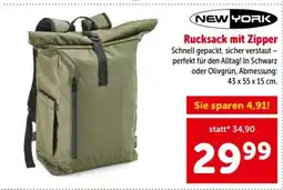 Interspar Rucksack mit Zipper Angebot