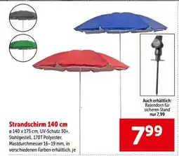 Interspar Strandschirm 140 cm Angebot