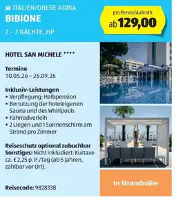 Hofer Hofer-Reisen Obere Adria-Bibione-Italien Angebot