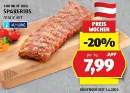 Hofer Sonnhof BBQ Spareribs Angebot