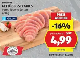 Hofer Sonnhof Geflügel-Steakies Angebot