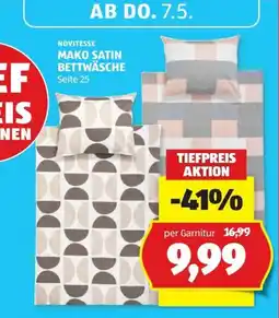 Hofer Mako satin bettwäsche Angebot