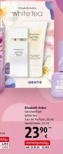 dm Elizabeth arden geschenkset white tea Angebot
