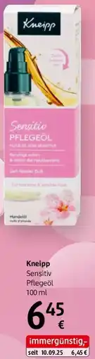 dm Kneipp Sensitiv Pflegeöl Angebot