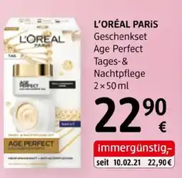 dm L'oréal paris Geschenkset Age Perfect Tages- & Nachtpflege Angebot