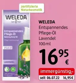 dm Weleda Entspannendes Pflege-Öl Lavendel Angebot
