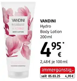 dm Vandini Hydro Body Lotion Angebot
