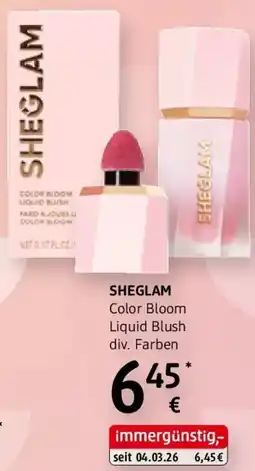 dm Sheglam color bloom liquid blush Angebot