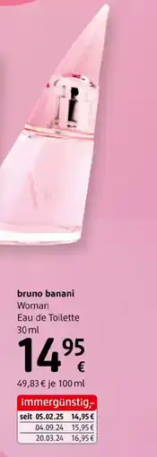 dm Bruno banani woman eau de toilette Angebot