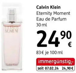 dm Calvin Klein Eternity Moment Eau de Parfum Angebot