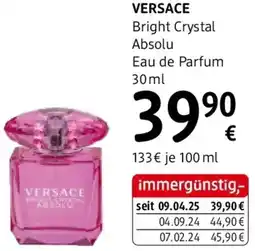 dm Versace Bright Crystal Absolu Eau de Parfum Angebot