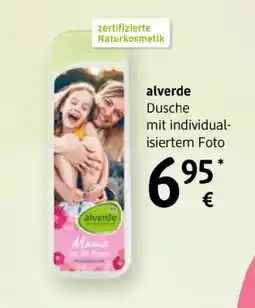 dm Alverde dusche mit individual- isiertem foto Angebot