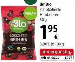 dm Bio schokolierte himbeeren Angebot