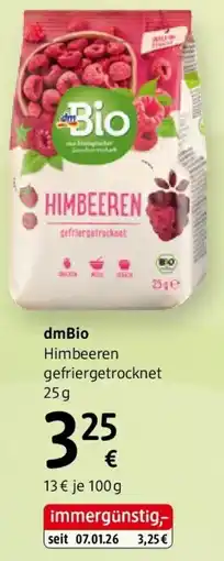 dm Bio Himbeeren gefriergetrocknet Angebot