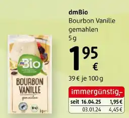 dm dmBio Bourbon Vanille gemahlen Angebot
