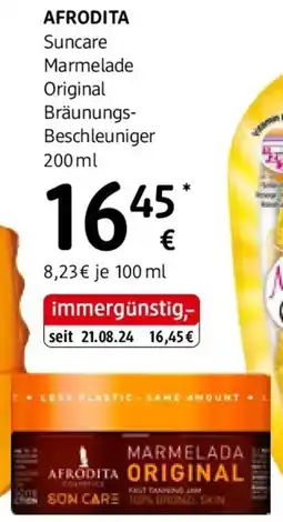 dm Afrodita suncare marmelade original bräunungs- beschleuniger Angebot