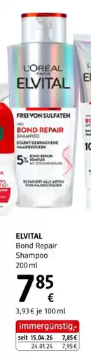dm Elvital bond repair shampoo Angebot