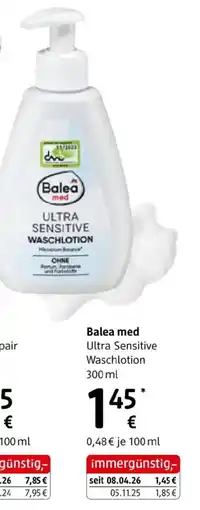 dm Balea med ultra sensitive waschlotion Angebot