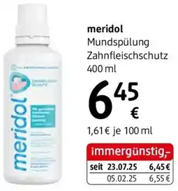 dm Meridol mundspülung zahnfleischschutz Angebot