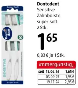 dm Dontodent sensitive zahnbürste super soft Angebot