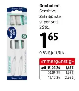 dm Dontodent sensitive zahnbürste super soft Angebot