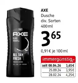 dm Axe dusche Angebot