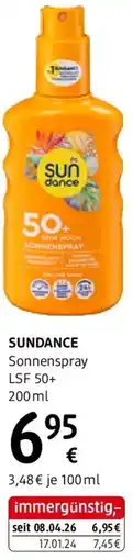 dm Sundance sonnenspray lsf 50+ Angebot