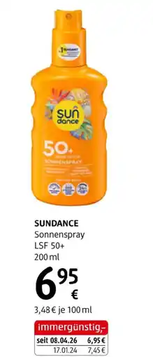 dm Sundance sonnenspray lsf 50+ Angebot