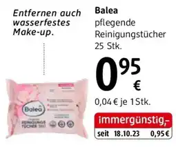 dm Balea pflegende Reinigungstücher Angebot