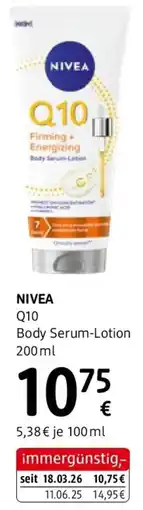 dm Nivea q10 Body Serum-Lotion Angebot