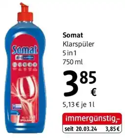dm Somat Klarspüler 5 in 1 Angebot