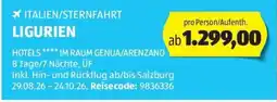 Hofer Italien/sternfahrt ligurien Angebot