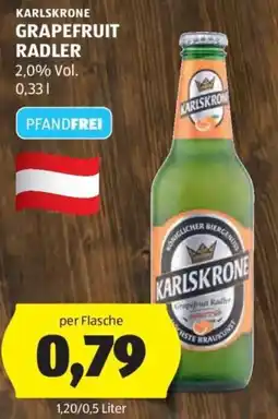 Hofer Karlskrone grapefruit radler Angebot