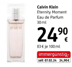 dm Calvin klein eternity moment eau de parfum Angebot