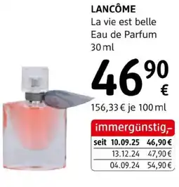dm Lancôme la vie est belle eau de parfum Angebot