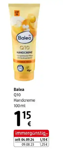 dm Balea q10 handcreme Angebot