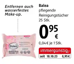 dm Balea pflegende Reinigungstücher Angebot