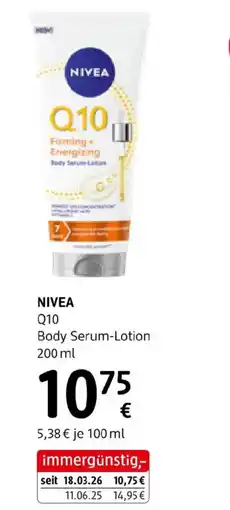 dm Nivea q10 body serum-lotion Angebot