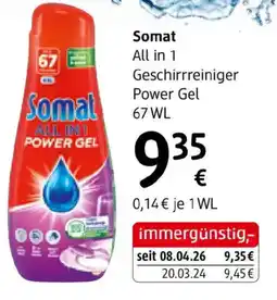 dm Somat all in 1 geschirrreiniger power gel Angebot