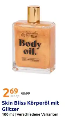 Action Skin Bliss Körperöl mit Glitzer Angebot