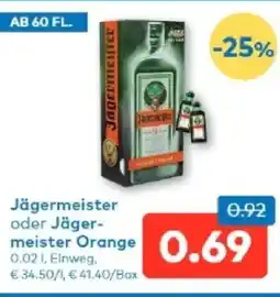 T&G Jägermeister oder jäger meister orange Angebot