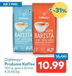 T&G Dallmayr Prodomo Kaffee Angebot