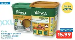 T&G Knorr rindsuppe, bouillon oder klare suppe Angebot