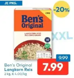 T&G Ben's original langkorn reis Angebot