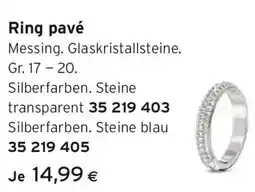 Tchibo Eduscho Ring pavé Angebot
