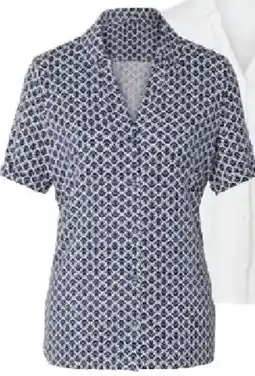 Tchibo Eduscho Blusenshirt mit Knopfleiste, Minimal-Alloverprint Angebot