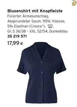 Tchibo Eduscho Blusenshirt mit Knopfleiste Angebot