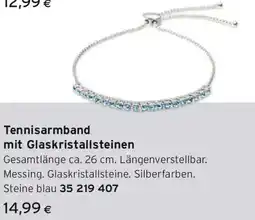 Tchibo Eduscho Tennisarmband mit Glaskristallsteinen Angebot