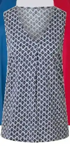 Tchibo Eduscho Top mit Falten-Detail, Minimal-Alloverprint Angebot