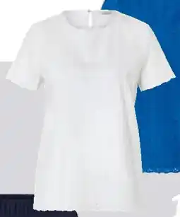 Tchibo Eduscho Blusenshirt mit Lochstickerei, weiß Angebot